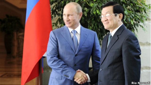 Chủ tịch Trương Tấn Sang và Tổng thống Vladimir Putin