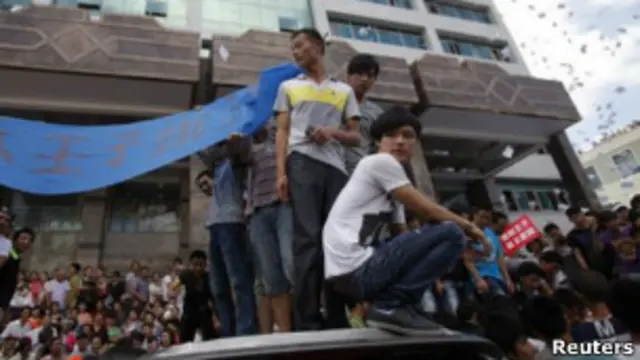 محتجون صينيون