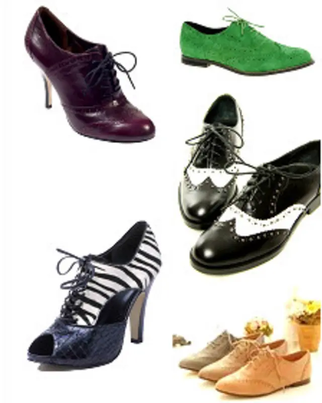 各式各樣的牛津鞋，演繹不同風情。