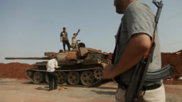 Des rebelles syriens