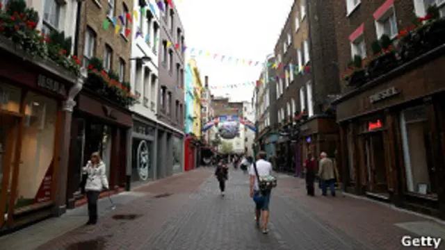 伦敦西区购物街
