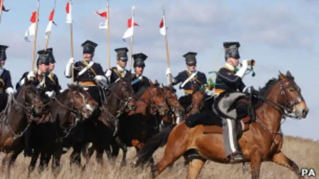 Реконструкция атаки легкой кавалерии под Балаклавой