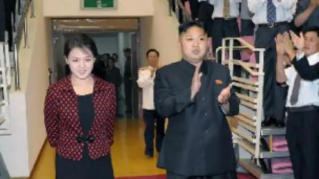 کیم جونگ اون و همسرش