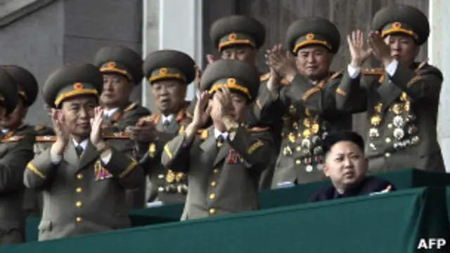 کیم جونگ اون و نظامیان