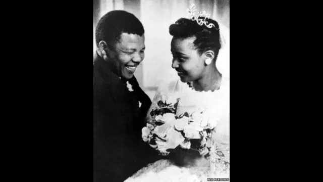 Mandela e Winnie, no dia do casamento