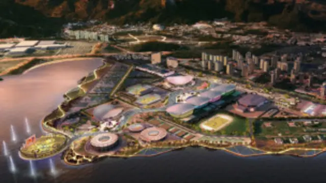 Desenho do plano do Parque Olímpico de Rio-2016 (Foto: Divulgação)