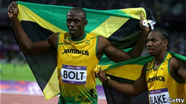 Usain Bolt y Yohan Blake