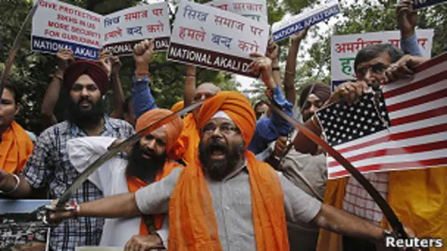 اس حملے کے خلاف امریکہ میں سکھوں نے مظاہرے بھی کیے ہیں