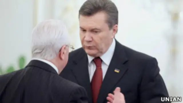 Віктор Янукович та Леонід Кравчук 