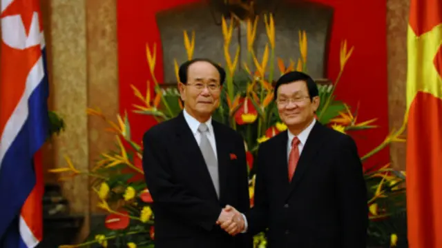 Ông Kim Yong-nam gặp ông Trương Tấn Sang