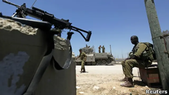 سربازان اسرائیلی در مرز با مصر