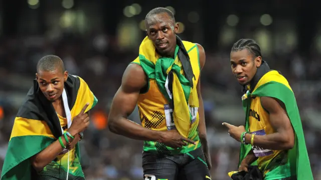 Warren Weir, Usain Bolt, Yohan Blake