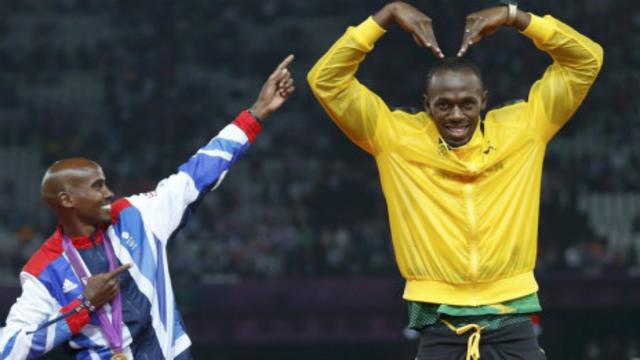 Mo Farah y Usain Bolt