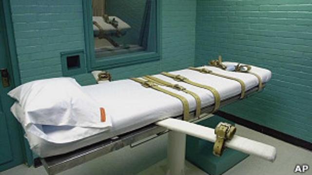 Sala de execuções de pena de morte, em foto de arquivo (AP)