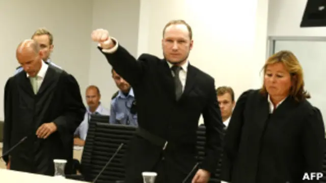 برویک در دادگاه گفته بود که از کشتاری که کرده پشیمان نیست و به حکم زندانش اعتراض نمیکند