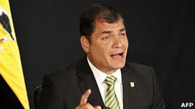 Rafael Correa, presidente de Ecuador