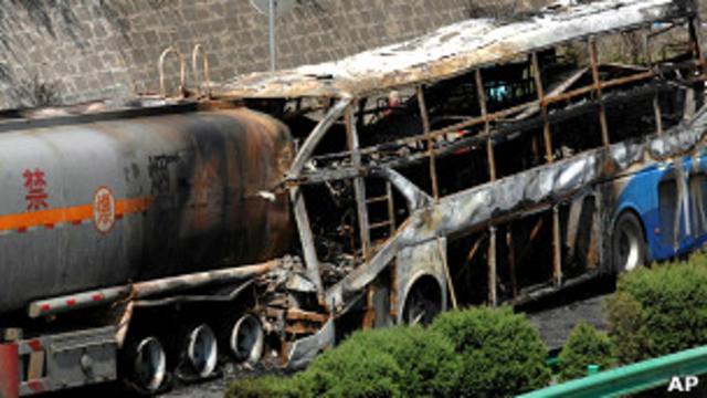 Авария автобуса в Китае
