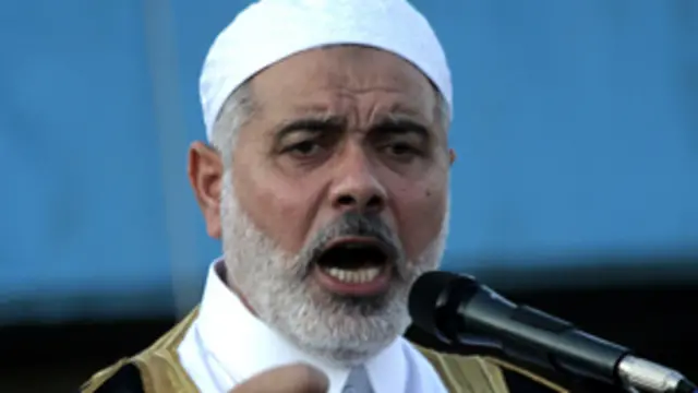 إسماعيل هنية رئيس الحكومة المقالة في غزة