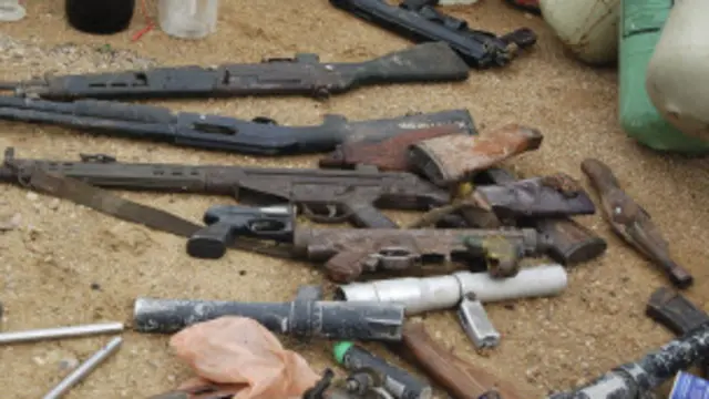 اسلحة مصادرة من جماعة بوكو حرام