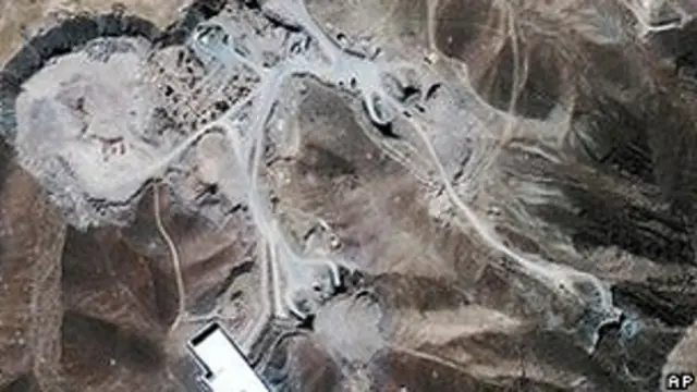 نمای هوایی از پایگاه فردو که از موارد مناقشه بین ایران و غرب است