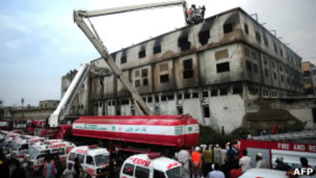 Karachi fire