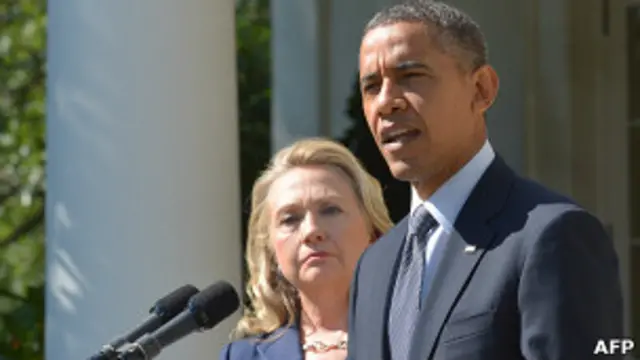 Hillary Clinton y Barack Obama