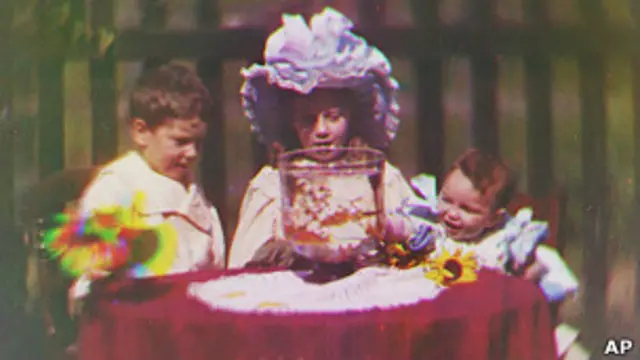 Imagen de la primera filmación a color