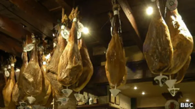 Jamón serrano en España