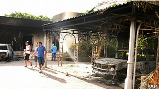 Консульство в Бенгази после нападения