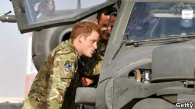 Принц Гарри на военной базе "Кэмп Бастион"