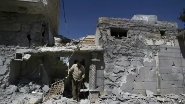 Разрушения в Сирии