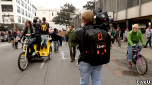 Mochila de transmisión portátil de LiveU