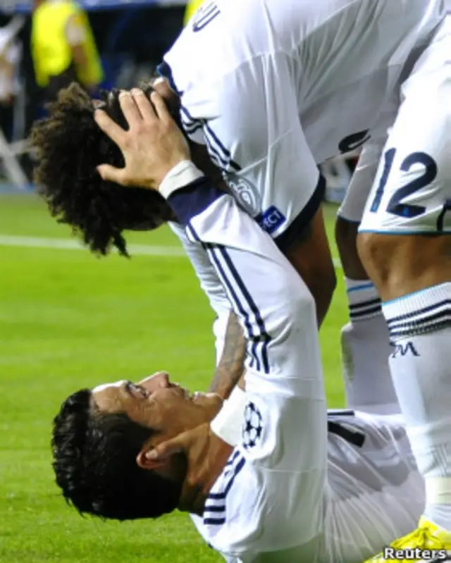 मार्सेलो के साथ जश्त मनाते रोनाल्डो