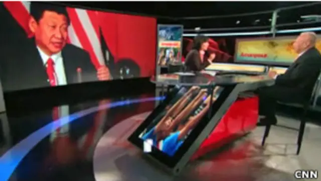 Hình ông Tập Cận Bình trên CNN hôm 19/9/2012 khi ông không xuất hiện trước công chúng trong suốt hai tuần vì đau lưng