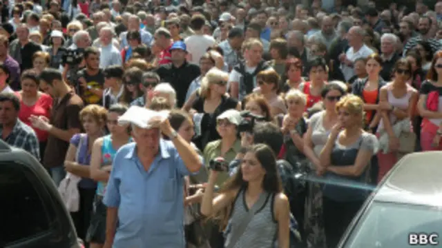 Демонстрация протеста в Тбилиси