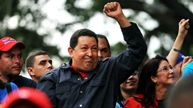 Huga Chávez en campaña