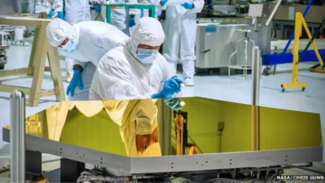 Первая секция зеркала в центре Годдарда