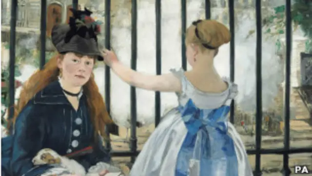 Полотно Эдуарда Мане "Железная дорога"