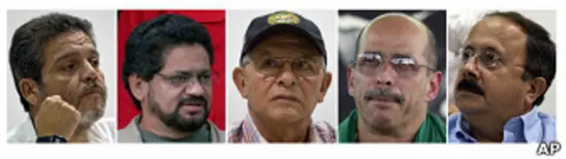 Los negociadores de las FARC