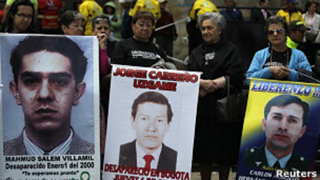 Manifestiación pidiendo la liberación de secuestrados de las FARC