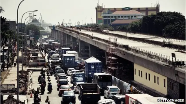 Пробка в Джакарте