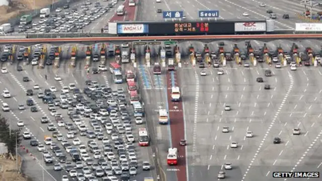 Пробка в Сеуле