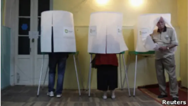 Избирательный участок в Грузии