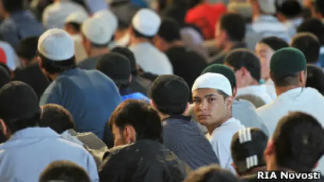Мусульмане в мечети
