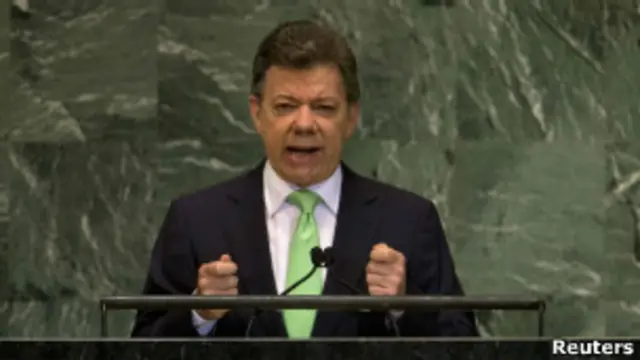 Президент Колумбии Сантос