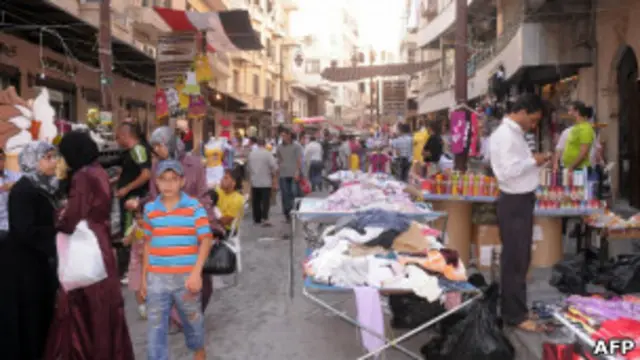 Рынок в старом городе в Алеппо