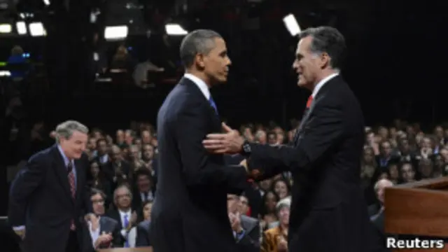 Теледискуссия Обамы и Ромни