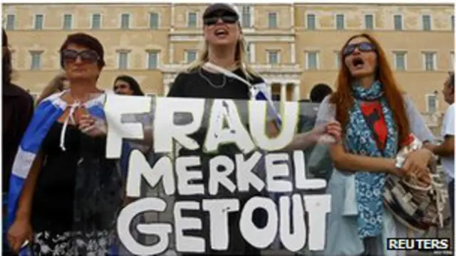 Демонстранты в Афинах