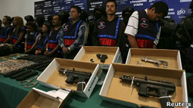 Presuntos miembros de "Los Caballeros Templarios"