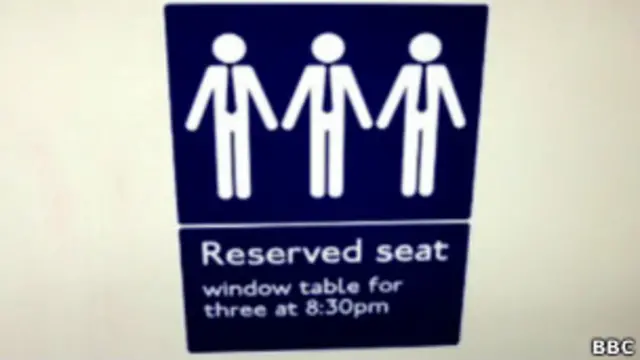 Pegatina en el metro de Londres